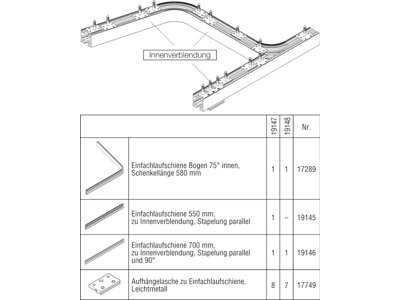 Stapelraum-Innenverblendung -Aperto 60/H