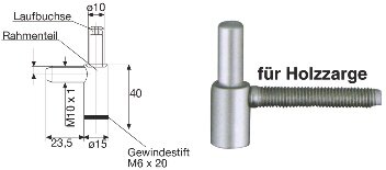 Bandunterteile 404 für Ö-Norm-Zargen