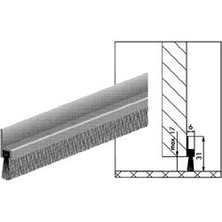 Ellen Dichtungsbürste IBS 31 Alu 1 Meter Gesamthöhe 31mm, Bürstenh