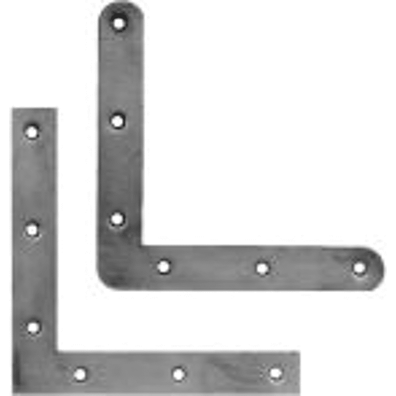 Fensterscheinhaken eckig, verzinkt Schenkelläng100mm, Breit16mm, Stärk 1,3mm