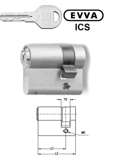 Einbauhalbzylinder ICS mit Sicherungskarte