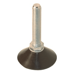 Pohl Verstellschraube M10x50 mit drehbarem Fußteller 45mm