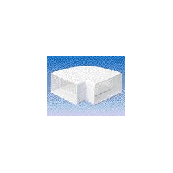 Flachkanalhorizontalbogen 90° Innenmaß: 220x90mm   System 15