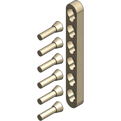BTA KONUSVERBIND. SET D 204MM 204x24x16 6 Stk. Dübel 10mm