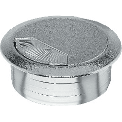 Kabeldurchführung Kunststoff weiss Aluminium**,  Bohrung: 60mm