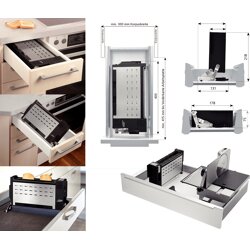 RITTER Einbau-Toaster ET10 ab KB 300 mm HxBxT: 75 x 178 x 400 mm (g