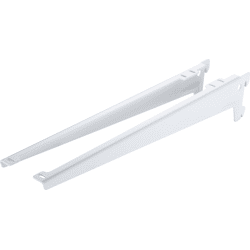 Winkelträger weiß Tiefe: 480mm  3 Haken