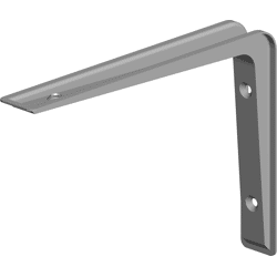 Pohl Anschraubwinkel Stahl weiß aluminium HxT: 270x190mm,  Tragkraft: 32kg