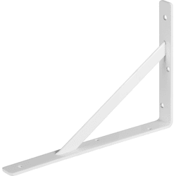 Industrieträger, Stahl weiß HxTxB: 270x395x22mm, Tragkraft: 85kg