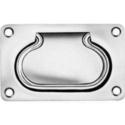 Pohl Kistengriff,  Edelstahl LxH: 170x105mm,  zum Einlassen