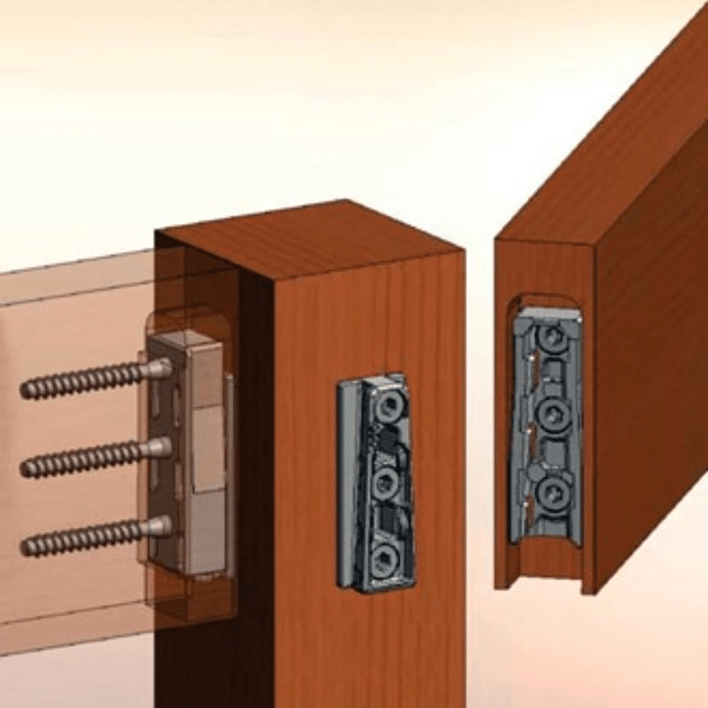Verbinderbeschl. Solid MF,  2tlg.