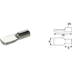 Italiana Ferramenta Löffelbodenträger vern. 5mm