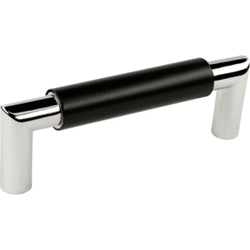 SIRO Möbelgriff vernickelt feing.,  verchromt B: 16mm H: 37mm LA: 320mm GL: 332mm