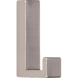 SIRO Mantelhaken 2326,  vernickelt feingeschl. BxHxT: 15x60x40mm