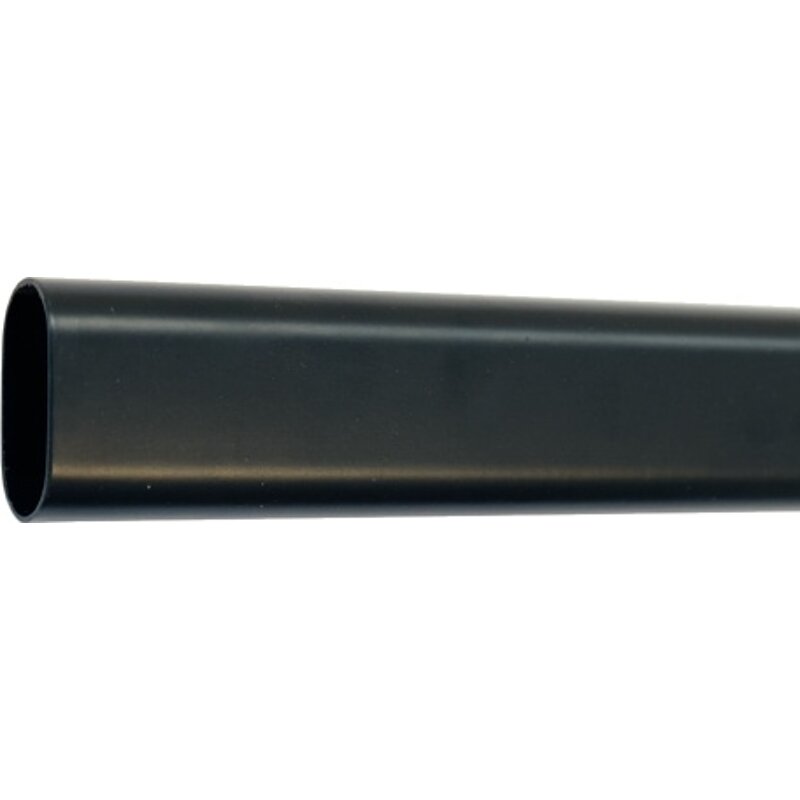 Möbelrohr OVAL Stahl Schwarz Länge: 1900 mm
