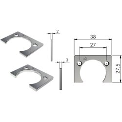 Italiana Ferramenta Distanzplatte KIMANA (optional) 16 mm Front und 19 mm Boden