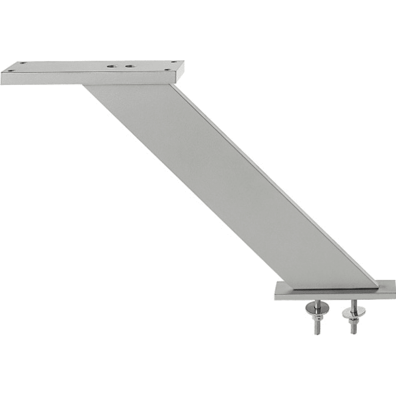 Barkonsole Aluminium schräg eckig 190 mm Farbe: Schwarz