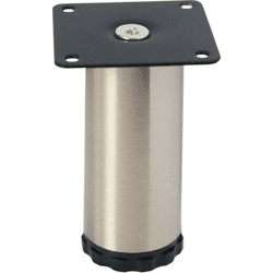 FORMAT Möbelfuß Stahl 42 mm Edelstahl finish Höhe 120 mm