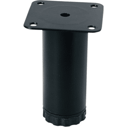 Grimme Möbelfuß ALU 40 mm schwarz,  Höhe 150 mm