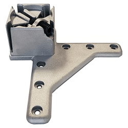 Grimme Tischfuss Stahl 60 x 60 mm Schwarz lackiert,  710 mm,  Stärke 1 mm