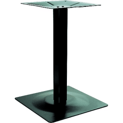 Tischgestell POHL 510,  Höhe 700 mm silberf.besch., Boden 500mm, Säule 70x70mm