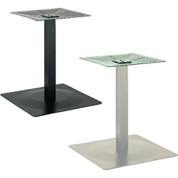 Tischgestell POHL 515,  Höhe 700 mm schwarz besch., Boden 625mm, Säule 80x80mm