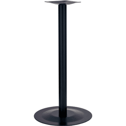 Tischgestell POHL 181,  Höhe 1070 mm schwarz besch., Pl.550 mm,  Säule 76 mm