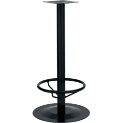 Stehtischgestell POHL 191,  Höhe 1070 mm schwarz besch., Pl.550 mm,  Säule 76 mm