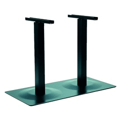 Tischgestell POHL 530,  Höhe 700 mm silberf.besch., 1000x500mm, Säule 70x70mm