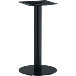 Tischgestell POHL 8010,  Höhe 700 mm Edelstahl matt,  DM390mm,  Säule 76 mm