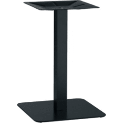 Tischgestell POHL 8120,  Höhe 700 mm schwarz besch., Pl.480x480mm, Säule70x70mm