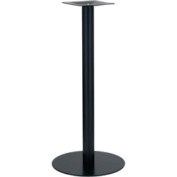 Stehtischgestell POHL 8181,  Höhe 1070 mm schwarz besch., Pl.DM 550mm, Säule DM 76m