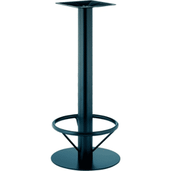 Stehtischgestell POHL 8291, Höhe 1070 mm schwarz besch., Pl.DM 550mm, Säule DM 76m