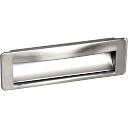 Grimme Muschelgriff Zamak Verchromt matt lack. AM LxB: 143x49mm  EM