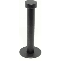 Mantelhaken Edeltahl schwarz lack. 72 mm