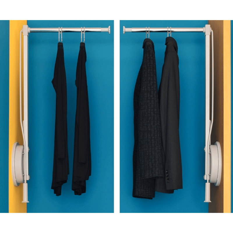 Kleiderlift Mod. Standard max.12kg grau Einbaubreite: 500-600mm RECHTS