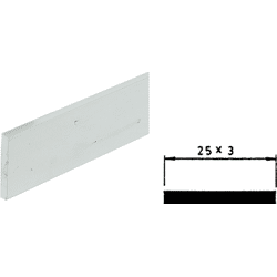 Anschlagleiste Kunstst. weiss 2500mm