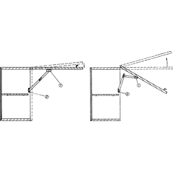 Grimme Hochklappschere 2-teilig Stahl vernickelt,  rechts