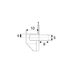 Bodenträger Safety 5 mm,  glasklar