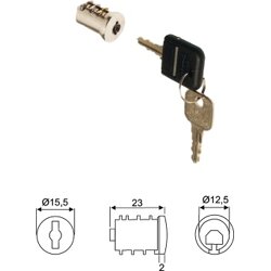 BMB Beschläge zylinder Modul 1000 glsp. A002 vern.