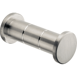 Garderobenhaken Edelstahl matt geb. D: 20mm  T: 70mm  Platte