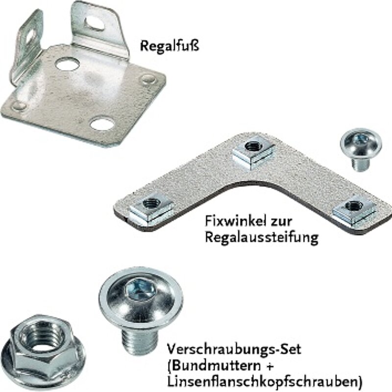 Zubehör META FIX Regalfuss 1900 verzinkt