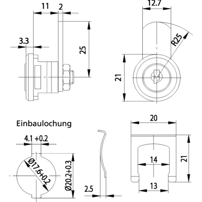 Universalzyl. BURG WÄCHTER ZS81 vssp. f. Materialst. 1-2mm