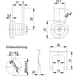 Universalzyl. BURG WÄCHTER ZS81 vssp. f. Materialst. 1-2mm