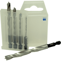 HolzBohrersatz Bit 5-teilig,  FISCH 3,  4,  5,  6,  8,  mm,  in PVC-Box