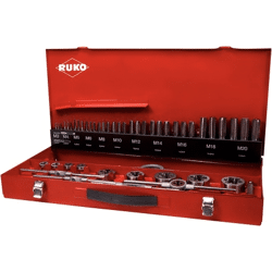 Ruko Schneidwerkzeug - Satz HSS  M3-M20 54-teilig