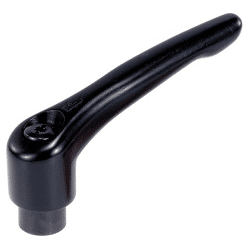 Klemmhebel mit Innengewinde schwarz seidenmatt Innengewinde: