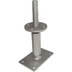 Pitzl® Pfostenträger 10952.1000 Re/Li Gewinde, m.Gewindedorn, Edelstahl