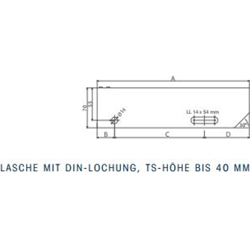 Treppenrost 1200x305x40 mm, verzinkt Tragstab 40/3 (L=1200mm