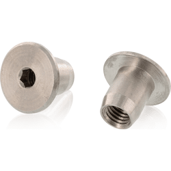 Hülsenmutter 1.4305 Inbus  M12x18 Flachkopf rostfrei
